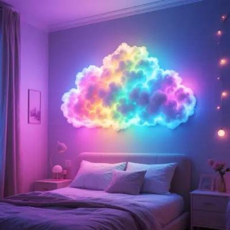 RGB Thunder Cloud Night Lamp - Perfect USB Bedroom Decor for Esports Fans in the UK