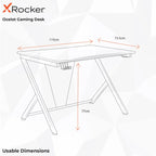 Elevate Your Gaming Experience with the Ocelot Gaming Computer Desk - Stylish, Durable, and Organized!