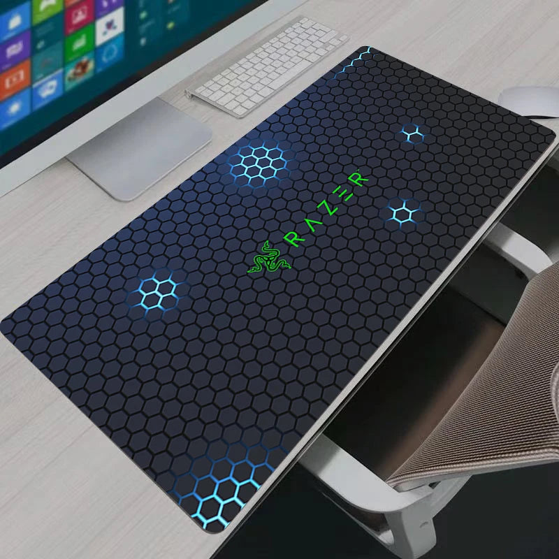 Elevate Your Gaming Experience with the Hexagon Anime Mouse Pad - XXL Desk Mat for PC Gamers and Office Use