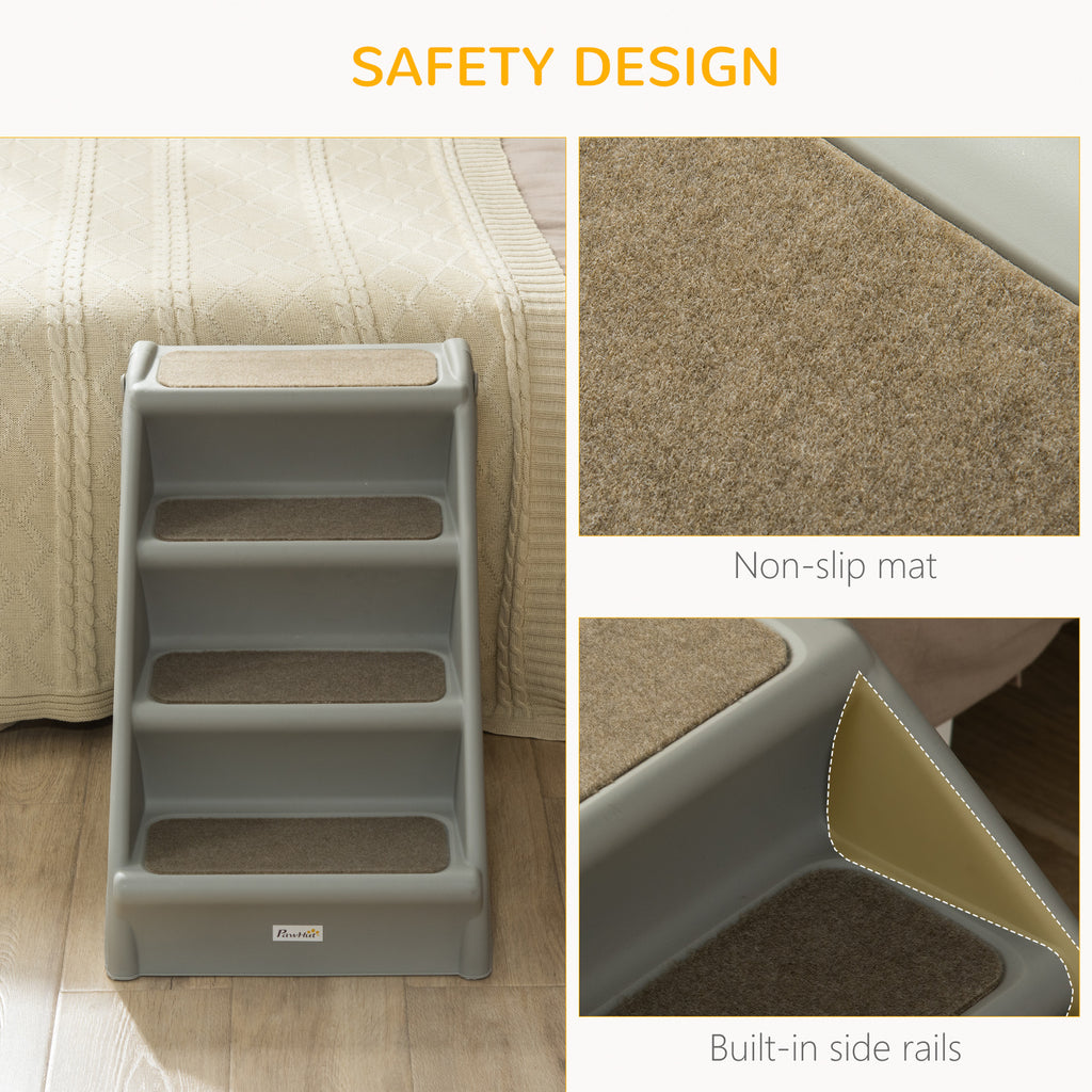 Elevate Your Pet's Comfort with Non-Slip 4-Step Portable Dog Stairs for Easy Access to Beds and Sofas