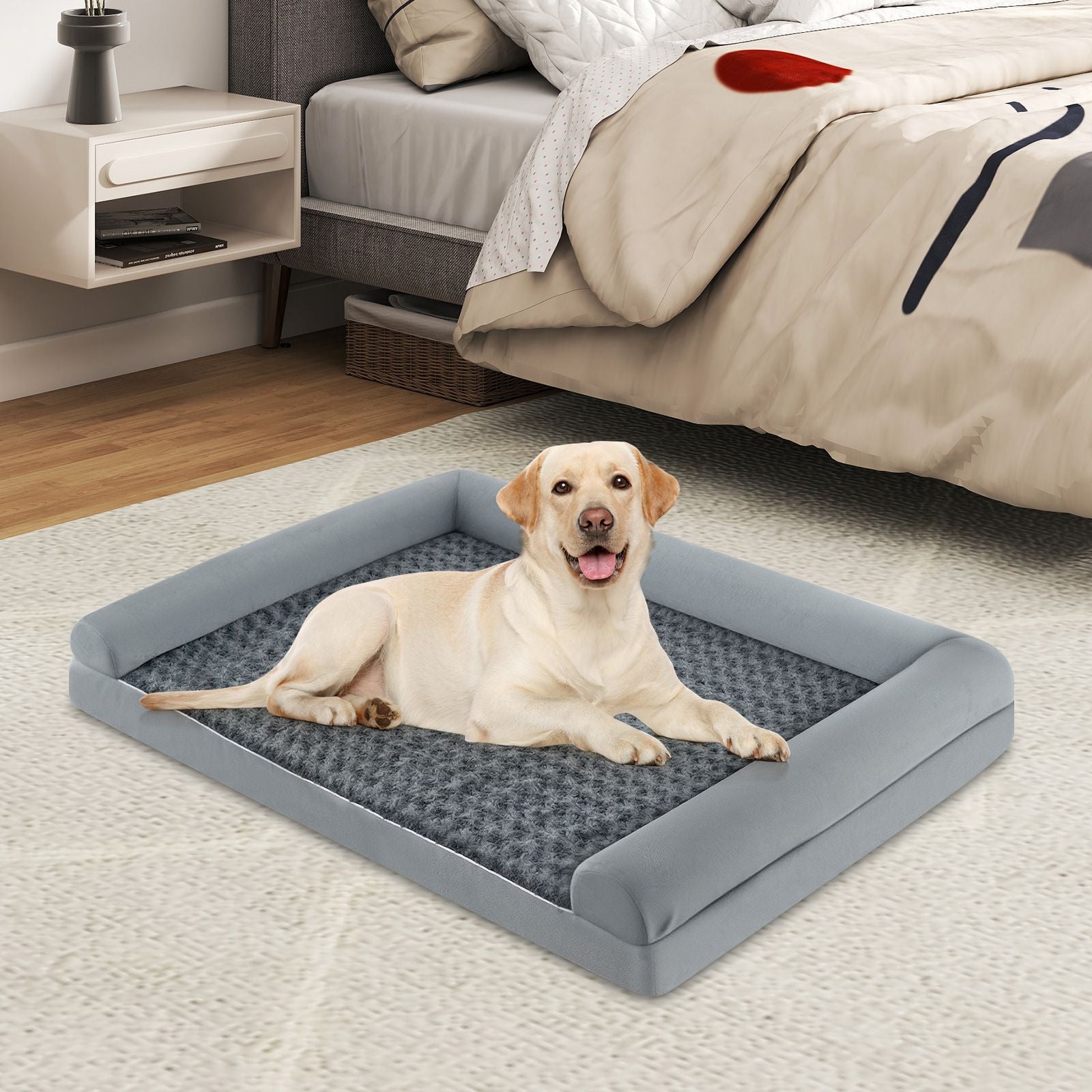 Luxurious Orthopedic Foam Dog Bed - Large Size for Ultimate Comfort and Support