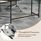 Wood Effect L-Shaped Computer Desk Featuring 2-Tier Shelves - Ideal for Home Office or Bedroom