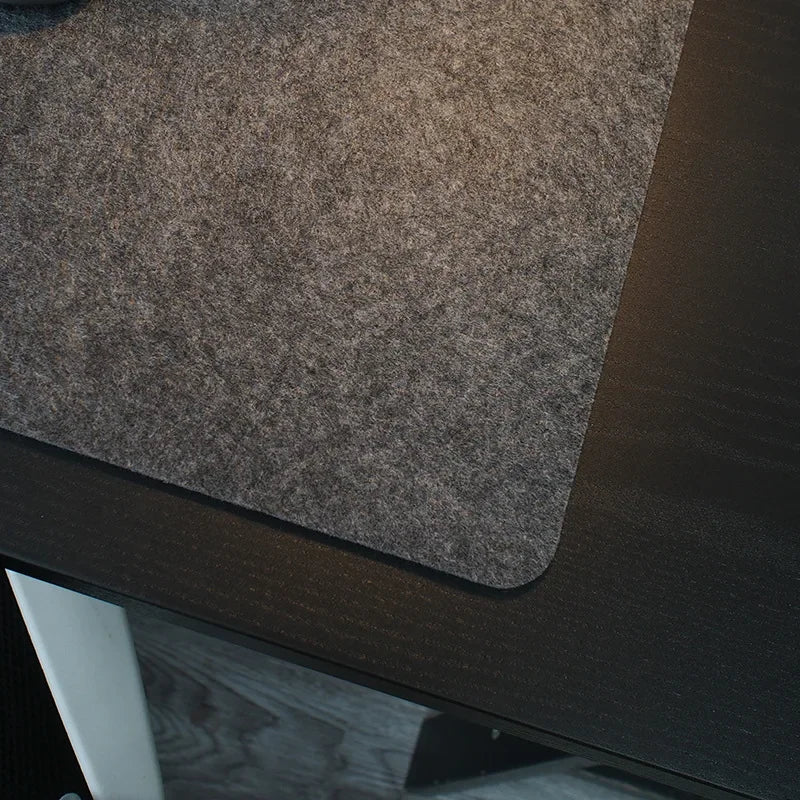 Experience Comfort and Style with Our Soft Breathable Large Wool Felt Desk Mat - Perfect for Gamers and Cold Weather!