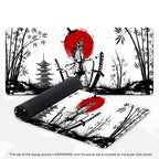 Elevate Your Gaming Experience with the Samurai Warrior Black Mouse Pad - Perfect for Gamers and Office Use!