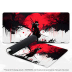 Elevate Your Gaming Experience with the Samurai Warrior Black Mouse Pad - Perfect for Gamers and Office Use!