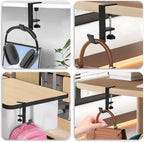 Elevate Your Gaming Setup with the Universal Aluminum Alloy Headphone Hook Hanger - Non-Slip & Adjustable for Ultimate Convenience