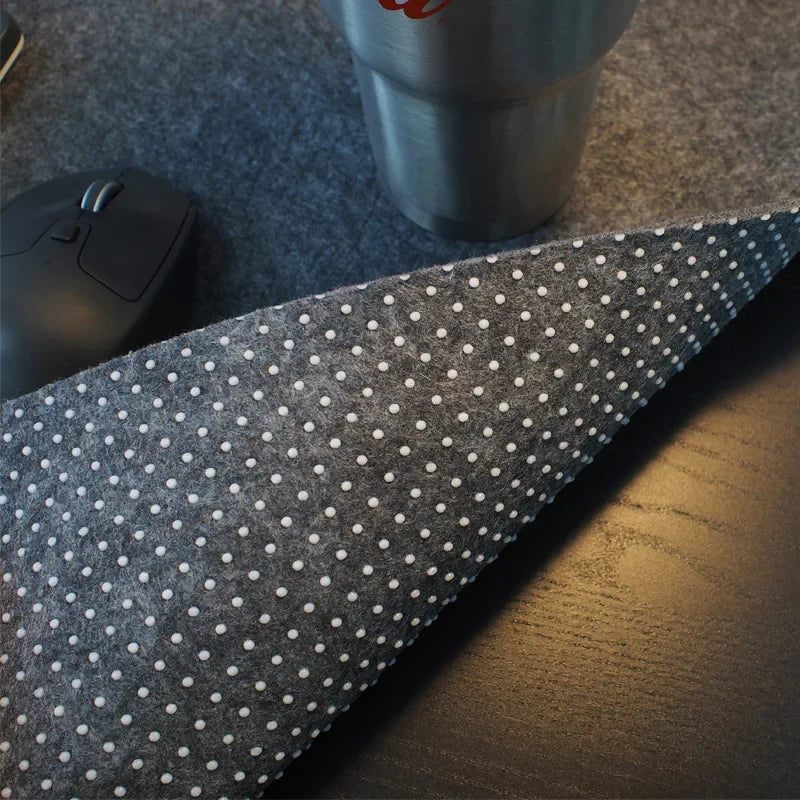 Experience Comfort and Style with Our Soft Breathable Large Wool Felt Desk Mat - Perfect for Gamers and Cold Weather!