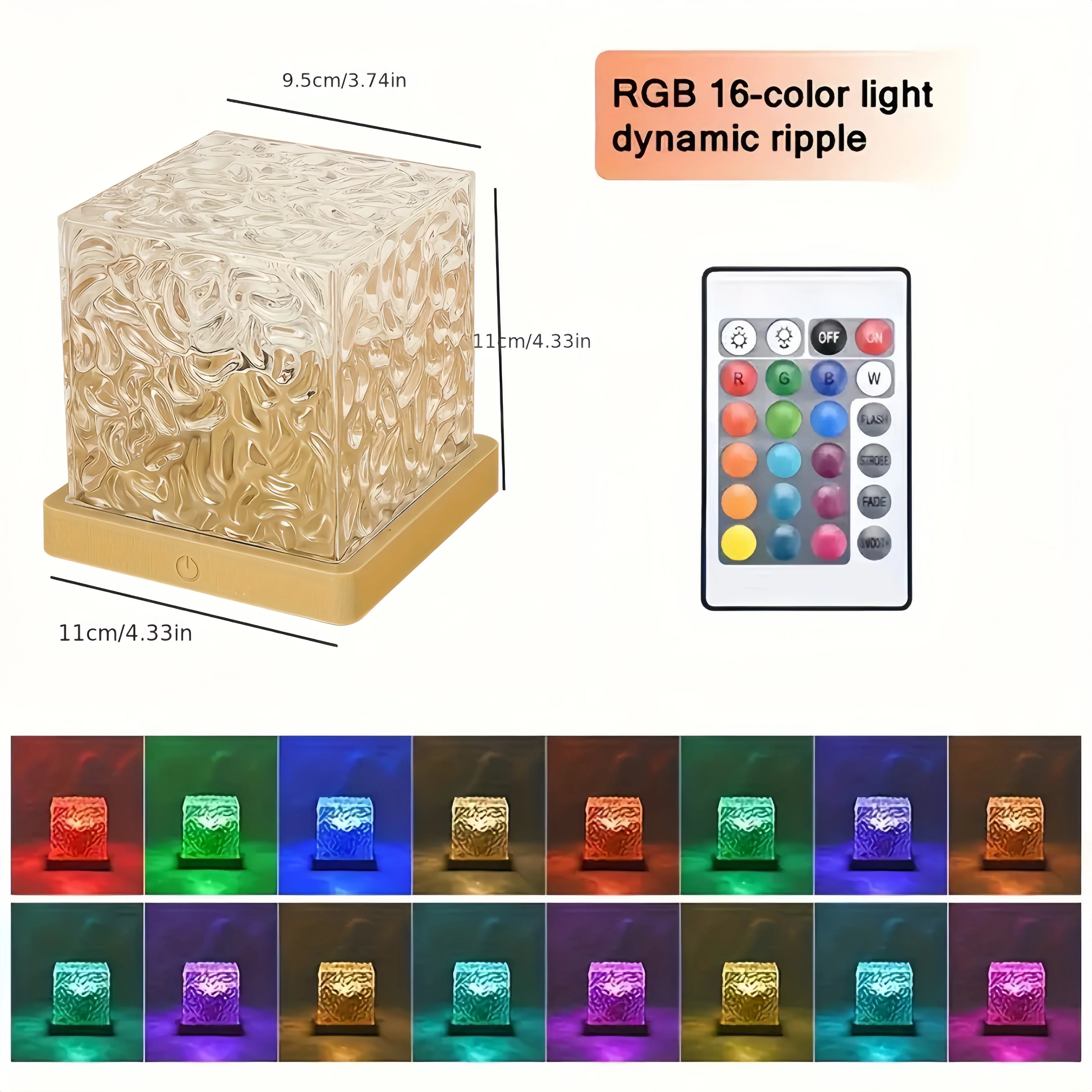 Illuminate Your World with the Ocean Wave Aurora Projector Light - 16 Captivating Colors & Convenient USB Remote Control!