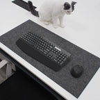 Experience Comfort and Style with Our Soft Breathable Large Wool Felt Desk Mat - Perfect for Gamers and Cold Weather!