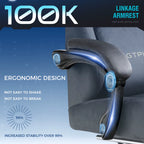 Ultimate Comfort Gaming Chair for Big and Tall Gamers - Ergonomic Design with Adjustable Footrest, Lumbar Support, and Sofa-like Seating for Home Office