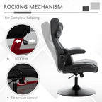 Experience Ultimate Comfort with the Vinsetto Ergonomic Gaming Chair Featuring Swivel Base and Adjustable Lumbar Support