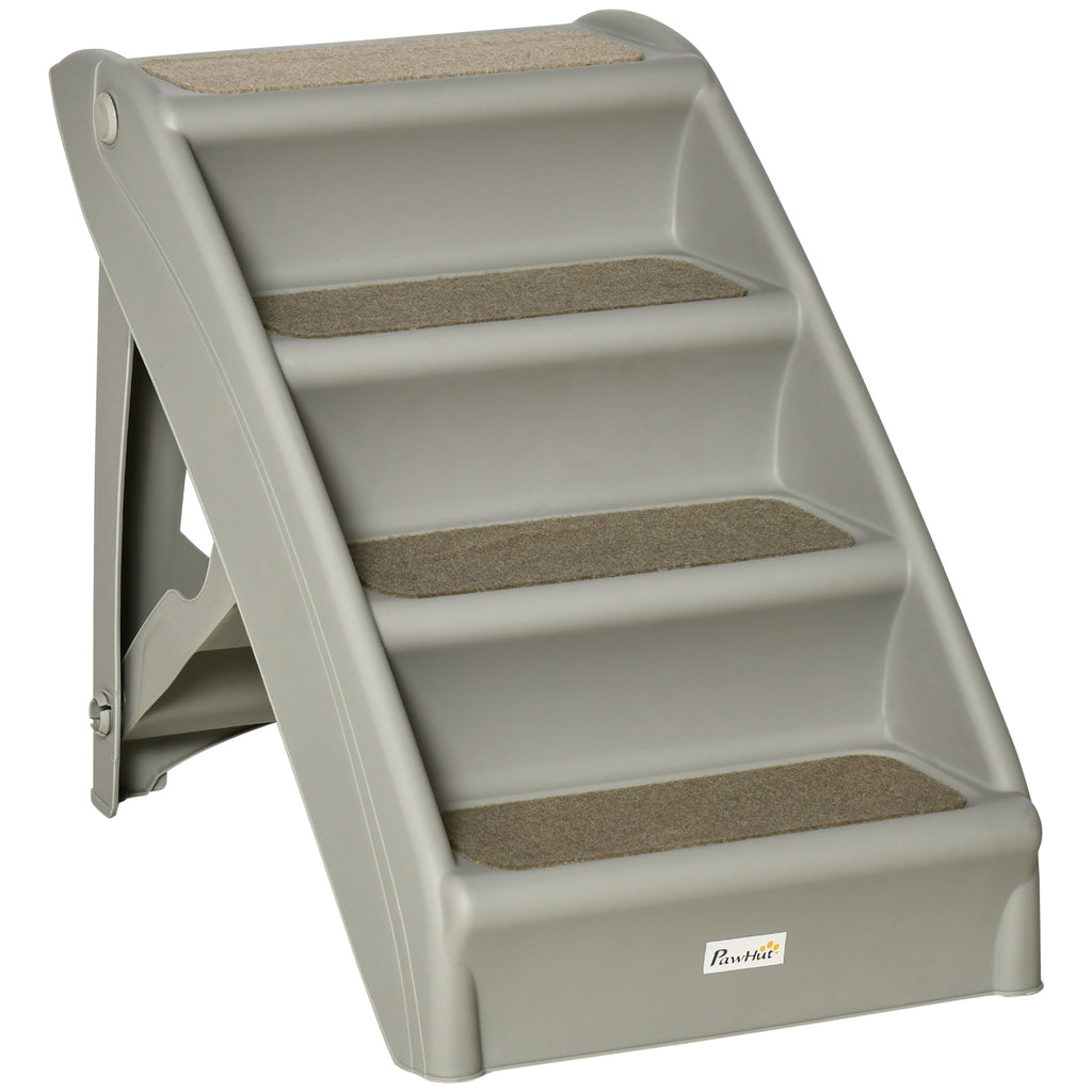 Elevate Your Pet's Comfort with Non-Slip 4-Step Portable Dog Stairs for Easy Access to Beds and Sofas