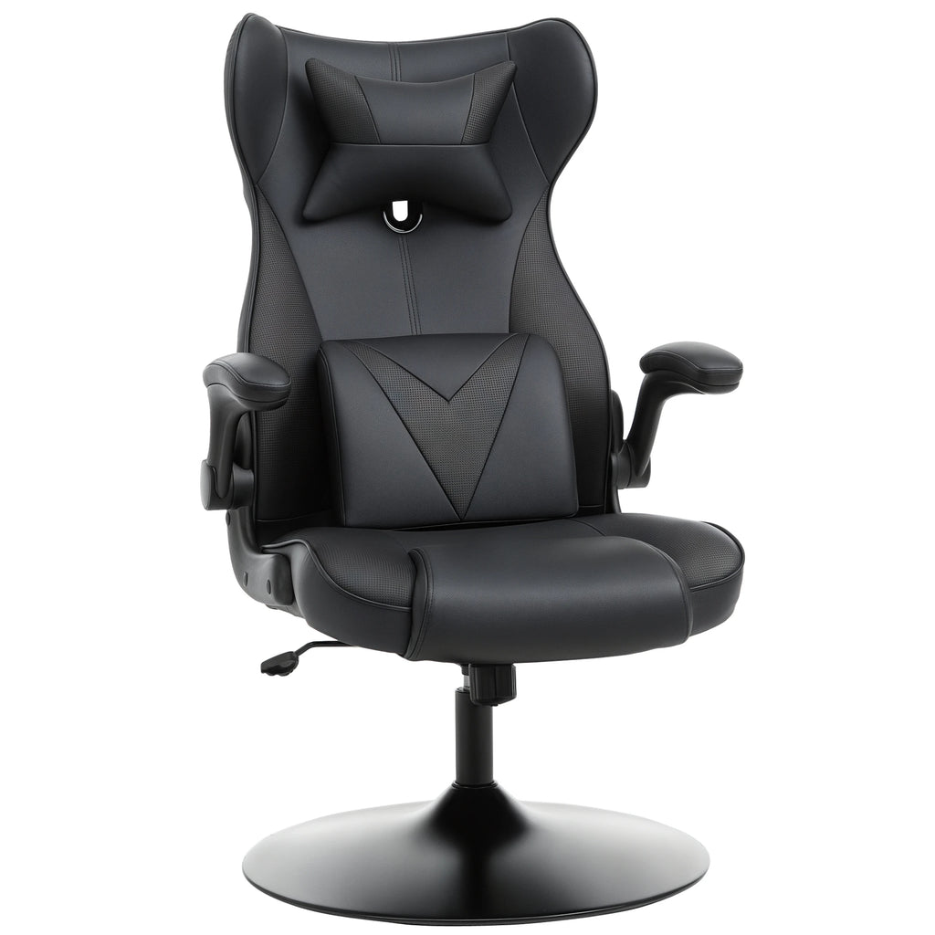 Experience Ultimate Comfort with the Vinsetto Ergonomic Gaming Chair Featuring Swivel Base and Adjustable Lumbar Support