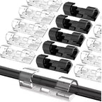 Keep Your Wires Neat and Organized with Self-Adhesive Cable Clips - Perfect for Desk Management!