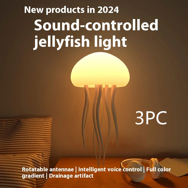 Transform Your Space with the Enchanting Jellyfish Mood Lamp - A Portable LED Night Light for Relaxation and Decor