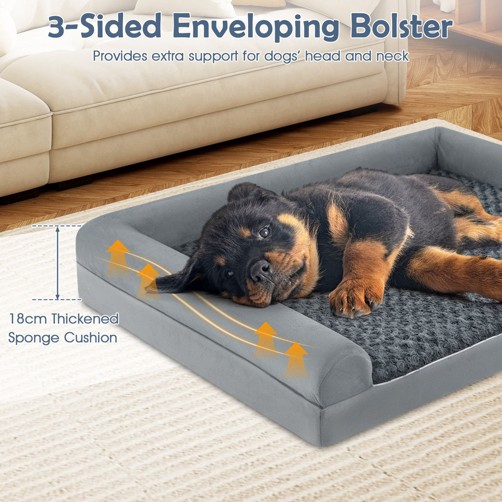 Luxurious Orthopedic Foam Dog Bed - Large Size for Ultimate Comfort and Support