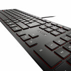 Sleek and Stylish KC 6000 SLIM Wired Keyboard - Elevate Your Workspace with Precision and Comfort