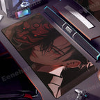 Elevate Your Gaming Experience with the Japanese Mask Girl XXL Non-Slip Mouse Pad - Perfect for Gamers and E-Sports Enthusiasts