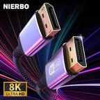 Experience Ultra High Definition with Our 8K DisplayPort Cable - Fast, Durable, and Compatible with All Your Devices!