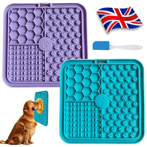 Double the Delight: 2-Pack Licky Mats for Dogs and Cats - Fun Suction Cup Treats for Stress-Free Grooming!