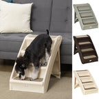 Elevate Your Pet's Comfort with Non-Slip 4-Step Portable Dog Stairs for Easy Access to Beds and Sofas