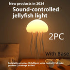 Transform Your Space with the Enchanting Jellyfish Mood Lamp - A Portable LED Night Light for Relaxation and Decor