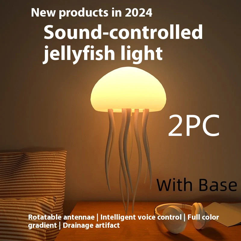 Transform Your Space with the Enchanting Jellyfish Mood Lamp - A Portable LED Night Light for Relaxation and Decor