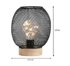 Chic Industrial Retro Battery-Operated LED Desk Lamp - Perfect for Stylish Home Decor
