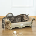 Deluxe Eco-Friendly Almond Cat Scratching Board with Catnip - The Perfect Play and Rest Spot for Your Feline Friend