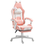 Experience Ultimate Comfort with the Ergonomic Racing Gaming Chair Featuring Recline and Footrest in Sleek Black Faux Leather
