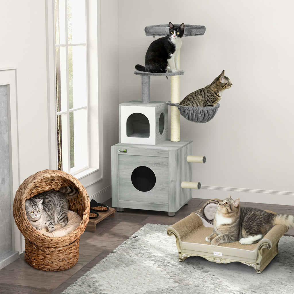 Deluxe Eco-Friendly Almond Cat Scratching Board with Catnip - The Perfect Play and Rest Spot for Your Feline Friend