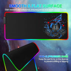 Elevate Your Gaming Experience with the Extra Large Vibrant RGB Gaming Mouse Pad - 15 Dynamic Lighting Modes & Anti-Slip Design