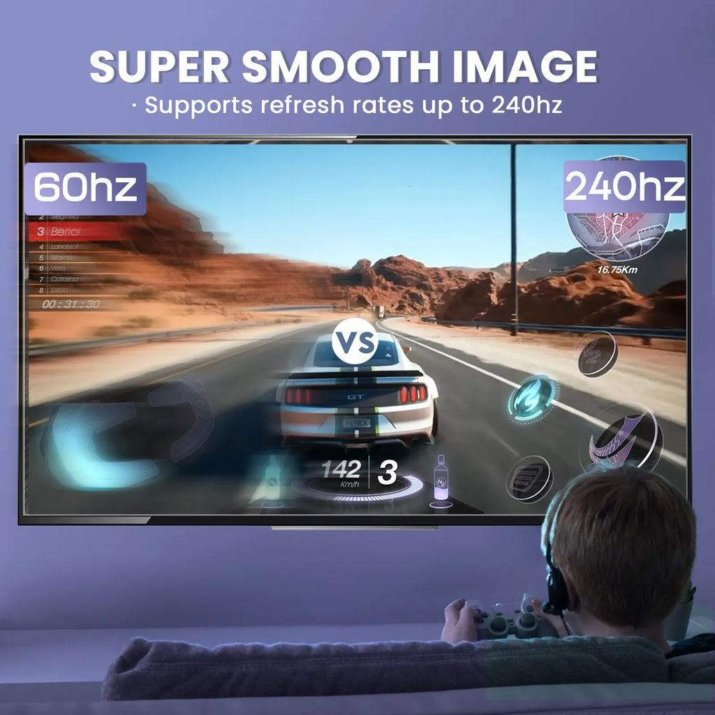 Experience Ultra High Definition with Our 8K DisplayPort Cable - Fast, Durable, and Compatible with All Your Devices!