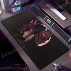 Elevate Your Gaming Experience with the Japanese Mask Girl XXL Non-Slip Mouse Pad - Perfect for Gamers and E-Sports Enthusiasts