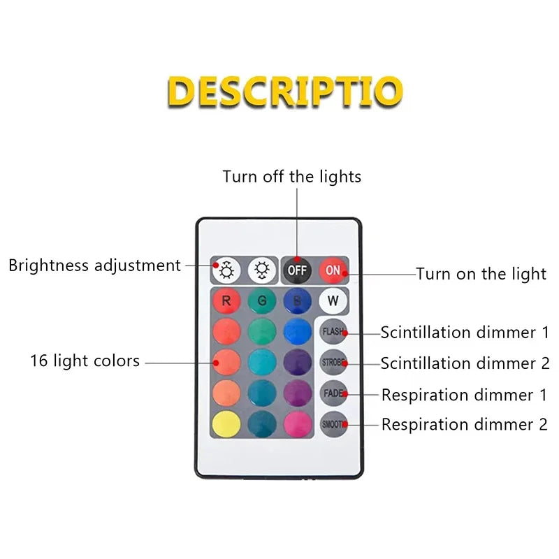 Enchanting Ocean Wave Projector Light - 16 Color Aura Glow Lamp Perfect for Creating Ambiance in Your Home, Office, Bar & Restaurant