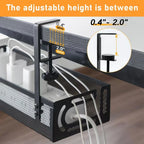 Transform Your Workspace with Our No-Drill Under-Desk Cable Management Tray - Clip-On Metal Mesh Organizer for a Tidy Home Office!