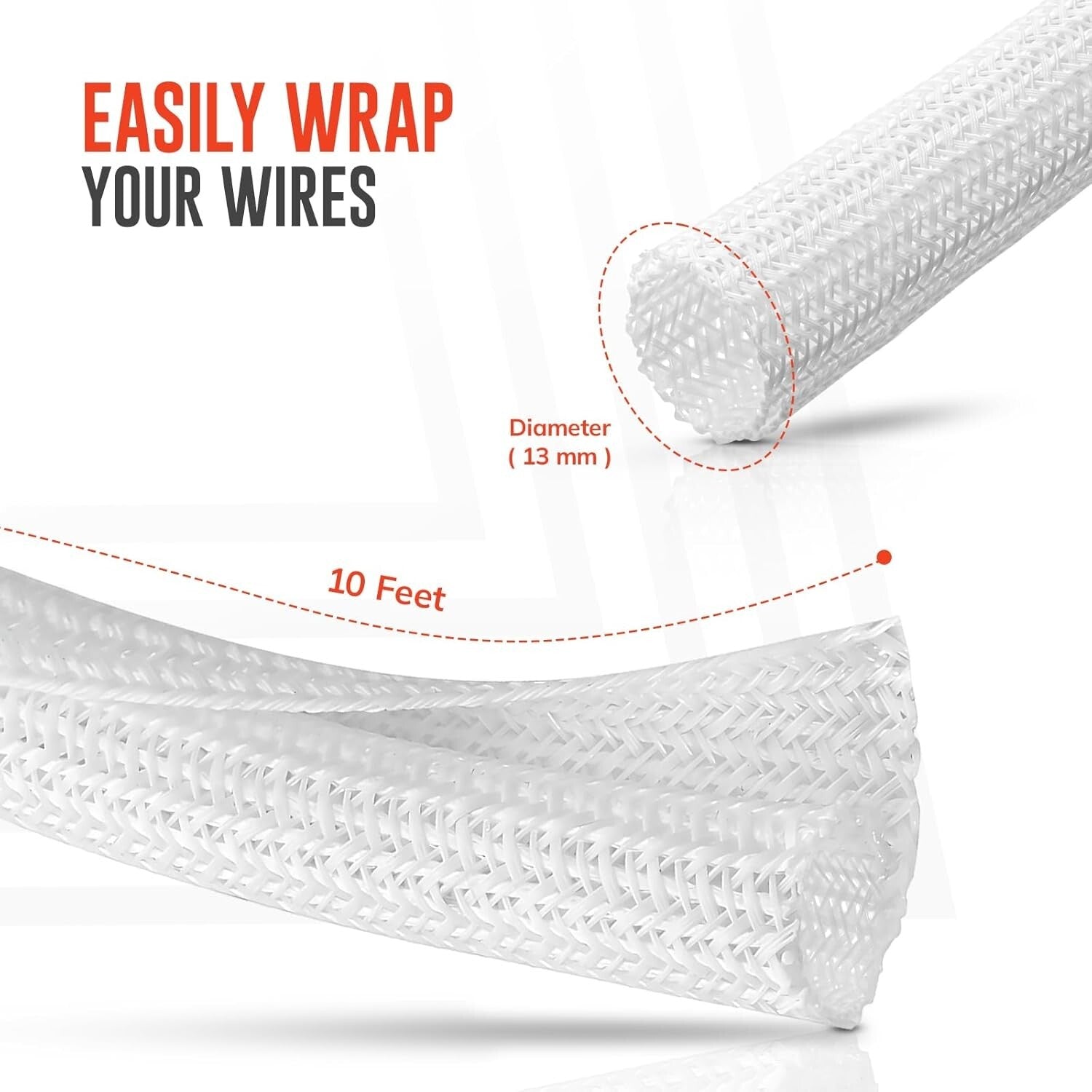 Transform Your Space with 10Ft Heavy Duty Cable Tidy Sleeves for a Clutter-Free Environment