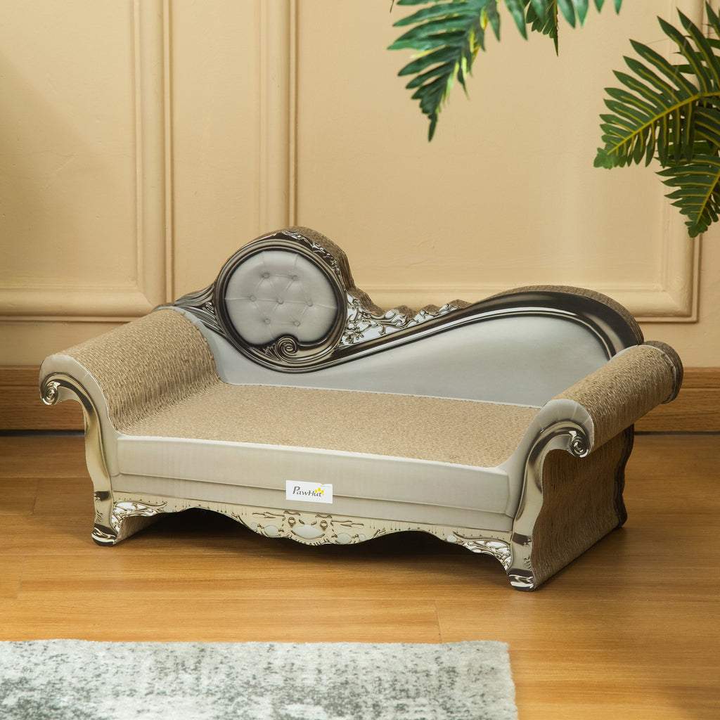Deluxe Eco-Friendly Almond Cat Scratching Board with Catnip - The Perfect Play and Rest Spot for Your Feline Friend