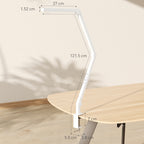 Versatile LED Desk Lamp with Dual Colour Modes - Dimmable Clamp Table Lamp for Study & Work - Sleek Black Design