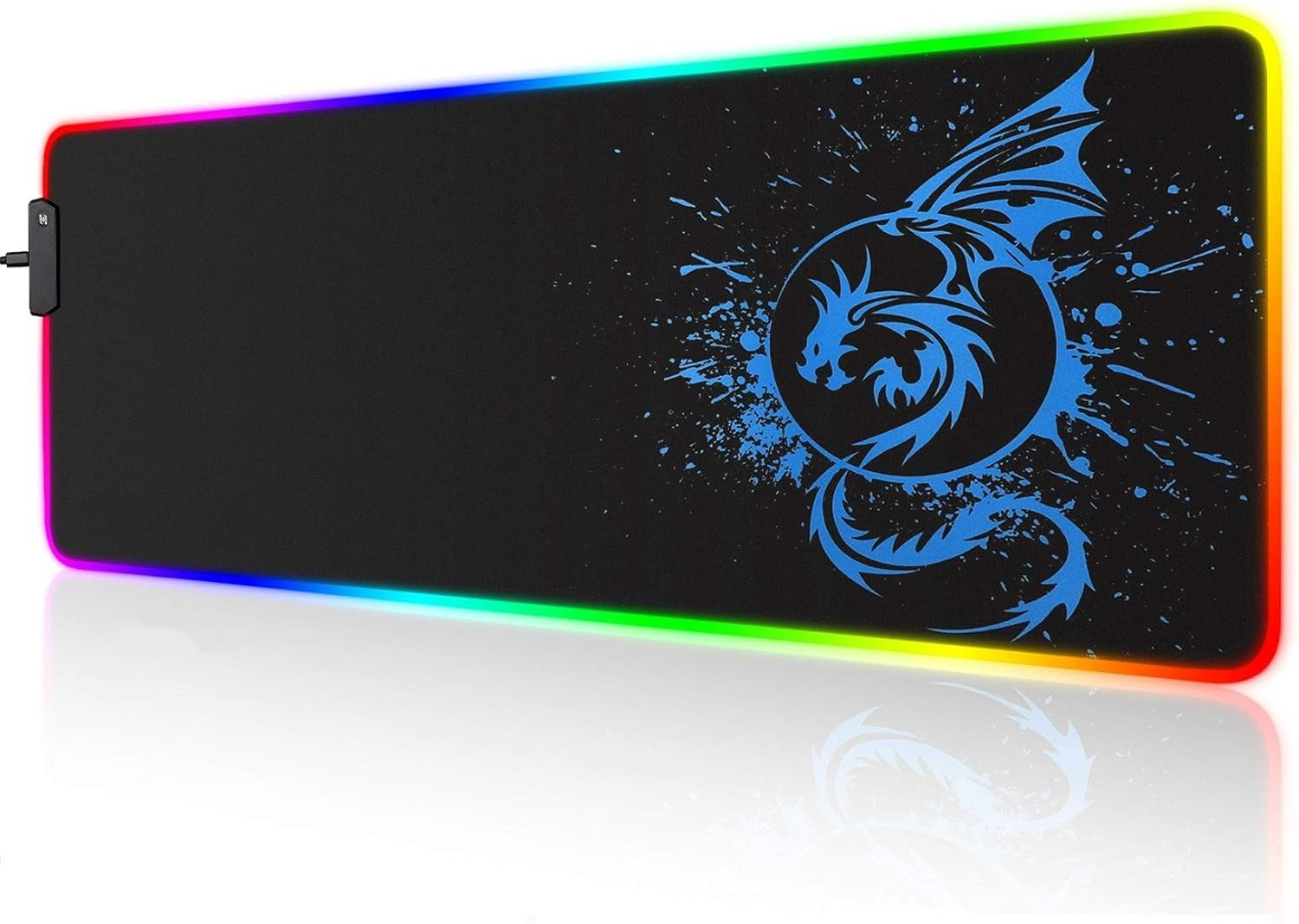 Elevate Your Gaming Experience with the Extra Large Vibrant RGB Gaming Mouse Pad - 15 Dynamic Lighting Modes & Anti-Slip Design
