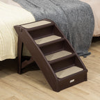 Elevate Your Pet's Comfort with Non-Slip 4-Step Portable Dog Stairs for Easy Access to Beds and Sofas