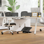 Experience Ultimate Comfort with the Adjustable Ergonomic Foot Rest Under Desk Featuring Soothing Massage Rollers
