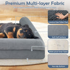 Luxurious Orthopedic Foam Dog Bed - Large Size for Ultimate Comfort and Support