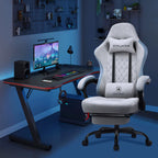 Revolutionary Ergonomic Gaming Chair with Footrest and Pocket Spring Cushion - Ultimate Comfort for Home Office and Gaming Enthusiasts