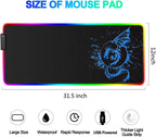 Elevate Your Gaming Experience with the Extra Large Vibrant RGB Gaming Mouse Pad - 15 Dynamic Lighting Modes & Anti-Slip Design