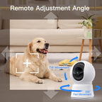 LAXIHUB 2K 3MP Pet Camera - Ultimate Indoor Security Solution for Dogs, Cats, and Babies with 360° View and Smart Features