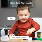 LAXIHUB 2K 3MP Pet Camera - Ultimate Indoor Security Solution for Dogs, Cats, and Babies with 360° View and Smart Features