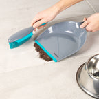 Beldray Antibac Pet Dustpan & Brush Set - Effortless Cleaning for Pet Owners with Rubber Bristles and Squeegee