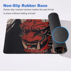 Elevate Your Gaming Experience with the Japanese Mask Girl XXL Non-Slip Mouse Pad - Perfect for Gamers and E-Sports Enthusiasts