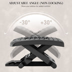 Experience Ultimate Comfort with the Adjustable Ergonomic Foot Rest Under Desk Featuring Soothing Massage Rollers